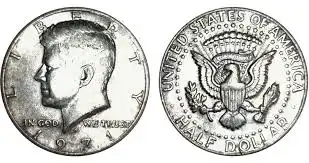 1971 Denver Mint Kennedy half struck in 40 percent silver