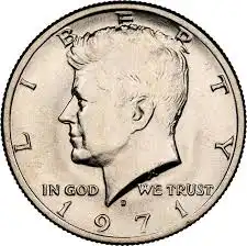 1971 50C MS coin.